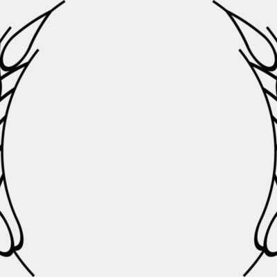Wheat Laurel Half Wreath Thumbnail
