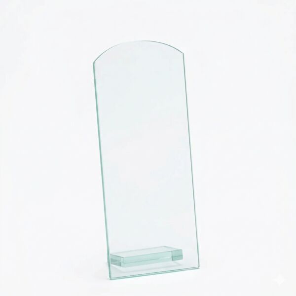 71707-J - CURVED RECTANGLE GLASS - 7" Thumbnail