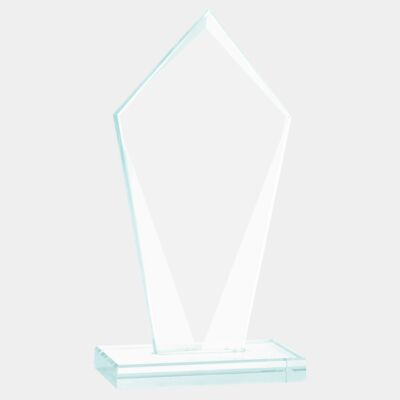 JGS23 -  8 1/2" Diamond Jade Glass Award Thumbnail
