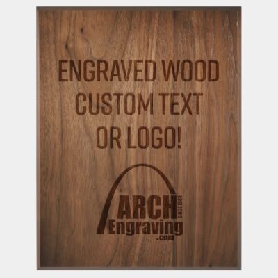 GW 45 Degree Bevel Edge Genuine Walnut Plaque Thumbnail