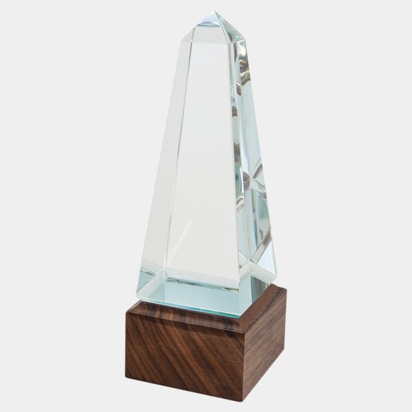 SRG10 - 9" Obelisk Sierra Glass with Walnut Base Thumbnail