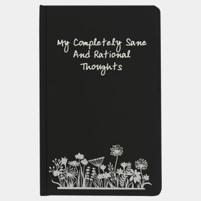 LZB300 5 1/4" x 8 1/4" Black Journal-Lasers to Silver Thumbnail