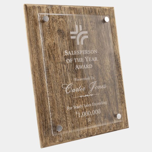 FPA3912 - 9" x 12" Barnwood Floating Acrylic Plaque Thumbnail