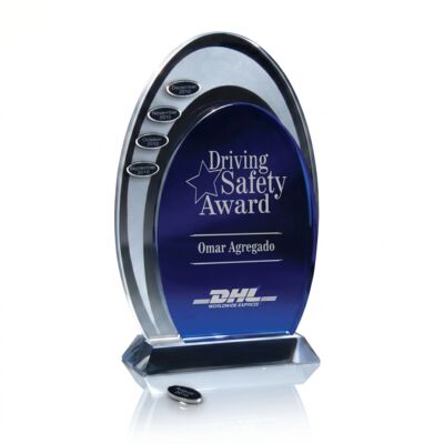 GI309 Blue and Optic Crystal Arches Thumbnail