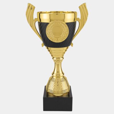 CPC301 - 10 3/4" Plastic Cup Trophy with Black Marble Base Thumbnail