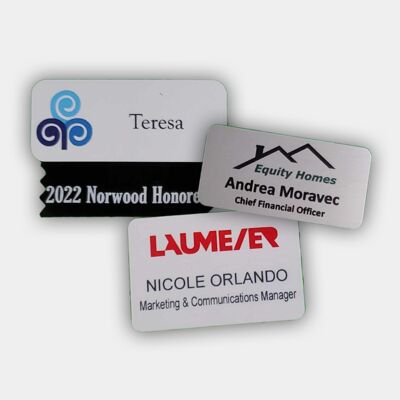 Aluminum Nametag, Full Color w/ Logo Thumbnail