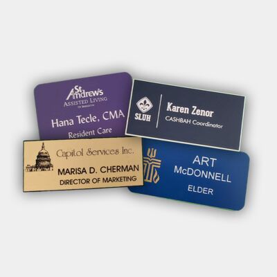 Nametag, engraved plastic Thumbnail