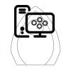 CRY170 - 5 1/2" Clear Crystal Arch with Clock Thumbnail