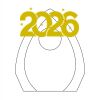 CRY170 - 5 1/2" Clear Crystal Arch with Clock Thumbnail
