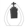 CRY170 - 5 1/2" Clear Crystal Arch with Clock Thumbnail