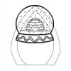 CRY170 - 5 1/2" Clear Crystal Arch with Clock Thumbnail