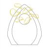 CRY170 - 5 1/2" Clear Crystal Arch with Clock Thumbnail
