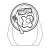 CRY170 - 5 1/2" Clear Crystal Arch with Clock Thumbnail