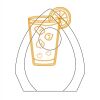 CRY170 - 5 1/2" Clear Crystal Arch with Clock Thumbnail