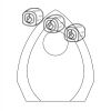 CRY170 - 5 1/2" Clear Crystal Arch with Clock Thumbnail
