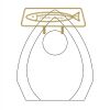 CRY170 - 5 1/2" Clear Crystal Arch with Clock Thumbnail