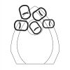 CRY170 - 5 1/2" Clear Crystal Arch with Clock Thumbnail