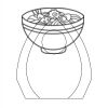 CRY170 - 5 1/2" Clear Crystal Arch with Clock Thumbnail