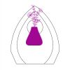 CRY170 - 5 1/2" Clear Crystal Arch with Clock Thumbnail
