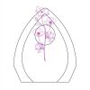 CRY170 - 5 1/2" Clear Crystal Arch with Clock Thumbnail