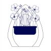 CRY170 - 5 1/2" Clear Crystal Arch with Clock Thumbnail