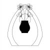 CRY170 - 5 1/2" Clear Crystal Arch with Clock Thumbnail
