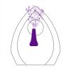 CRY170 - 5 1/2" Clear Crystal Arch with Clock Thumbnail
