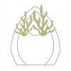 CRY170 - 5 1/2" Clear Crystal Arch with Clock Thumbnail
