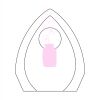 CRY170 - 5 1/2" Clear Crystal Arch with Clock Thumbnail