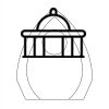 CRY170 - 5 1/2" Clear Crystal Arch with Clock Thumbnail