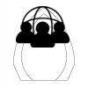 CRY170 - 5 1/2" Clear Crystal Arch with Clock Thumbnail