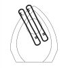 CRY170 - 5 1/2" Clear Crystal Arch with Clock Thumbnail