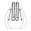 CRY170 - 5 1/2" Clear Crystal Arch with Clock Thumbnail