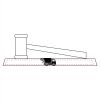 CRY047 - 13 7/8" x 4 1/4" Crystal Gavel on Black Base Thumbnail