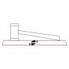 CRY047 - 13 7/8" x 4 1/4" Crystal Gavel on Black Base Thumbnail