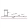 CRY047 - 13 7/8" x 4 1/4" Crystal Gavel on Black Base Thumbnail
