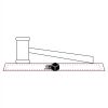 CRY047 - 13 7/8" x 4 1/4" Crystal Gavel on Black Base Thumbnail