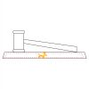 CRY047 - 13 7/8" x 4 1/4" Crystal Gavel on Black Base Thumbnail