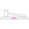 CRY047 - 13 7/8" x 4 1/4" Crystal Gavel on Black Base Thumbnail