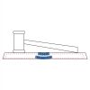 CRY047 - 13 7/8" x 4 1/4" Crystal Gavel on Black Base Thumbnail