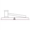 CRY047 - 13 7/8" x 4 1/4" Crystal Gavel on Black Base Thumbnail