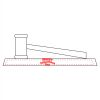 CRY047 - 13 7/8" x 4 1/4" Crystal Gavel on Black Base Thumbnail