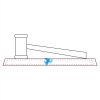 CRY047 - 13 7/8" x 4 1/4" Crystal Gavel on Black Base Thumbnail