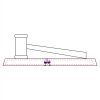 CRY047 - 13 7/8" x 4 1/4" Crystal Gavel on Black Base Thumbnail