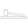 CRY047 - 13 7/8" x 4 1/4" Crystal Gavel on Black Base Thumbnail