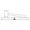 CRY047 - 13 7/8" x 4 1/4" Crystal Gavel on Black Base Thumbnail