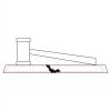 CRY047 - 13 7/8" x 4 1/4" Crystal Gavel on Black Base Thumbnail