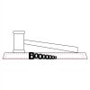 CRY047 - 13 7/8" x 4 1/4" Crystal Gavel on Black Base Thumbnail