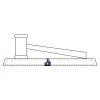 CRY047 - 13 7/8" x 4 1/4" Crystal Gavel on Black Base Thumbnail