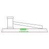 CRY047 - 13 7/8" x 4 1/4" Crystal Gavel on Black Base Thumbnail